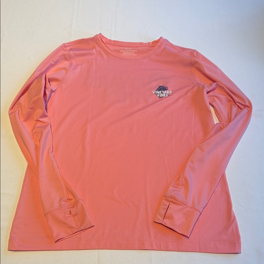 Vineyard Vines Coral Long Sleeve Tee